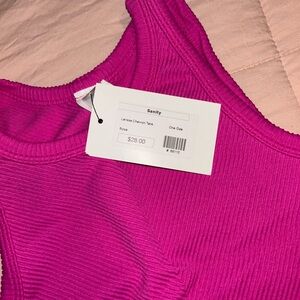 Sanity Pink Chevron Tank Top